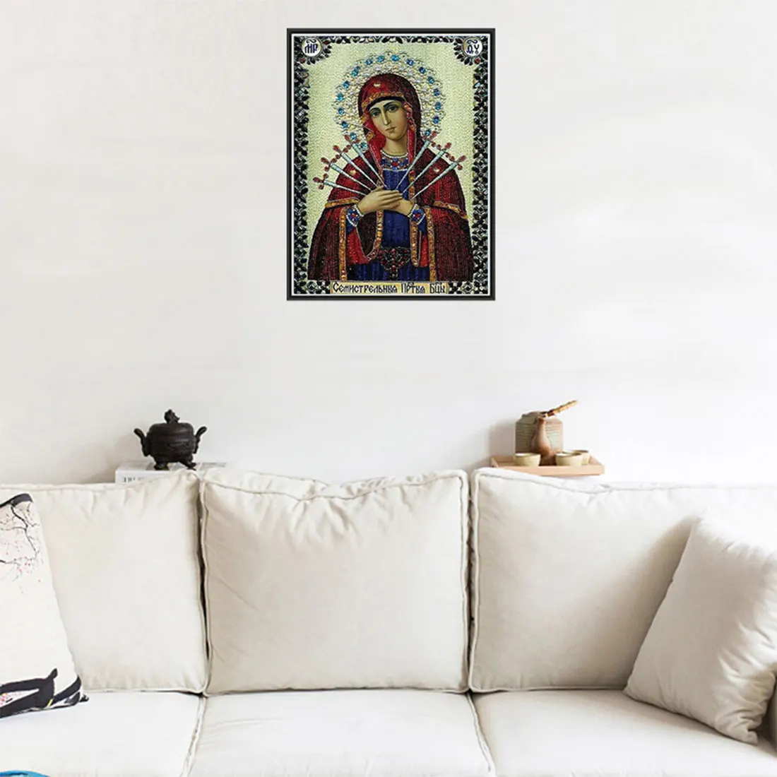Горячая Сделай Сам Алмазная вышивка крестиком 22 картина религиозная икона 5d алмазная вышивка мозаика Новогоднее украшение подарок