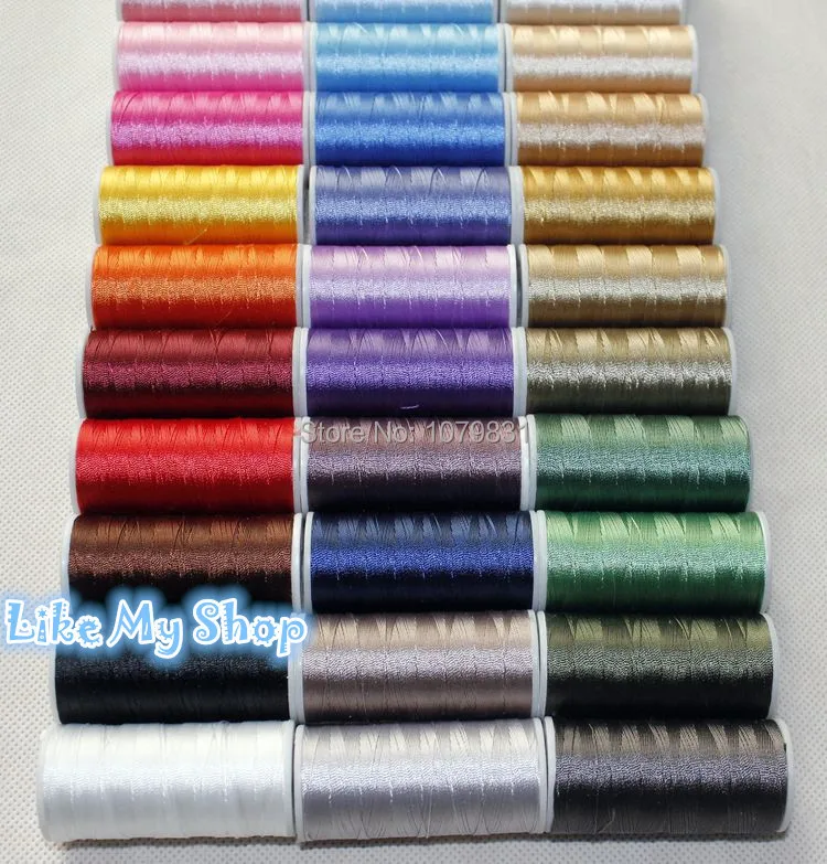 33 different colors quilting thread strong 150D/3 polyester filament