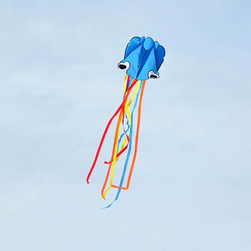 

2019 New 4M Large Kite Easy Fly Stunt Foldable Big Octopus Kite with 30m Flying String