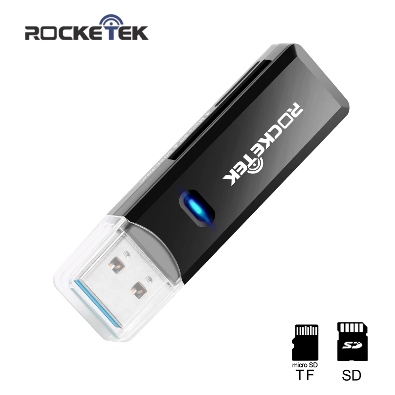 Rocketek usb 3,0 мульти карта памяти ридер адаптер кардридер для micro SD/TF microsd ридеры ноутбук компьютер