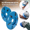 Six/Three Teeth Power Wood Carving Disc Tool Milling Cutter  Wood Turbo Carving Disc Tool Cutter for 16mm Aperture Angle Grinder ► Photo 2/6
