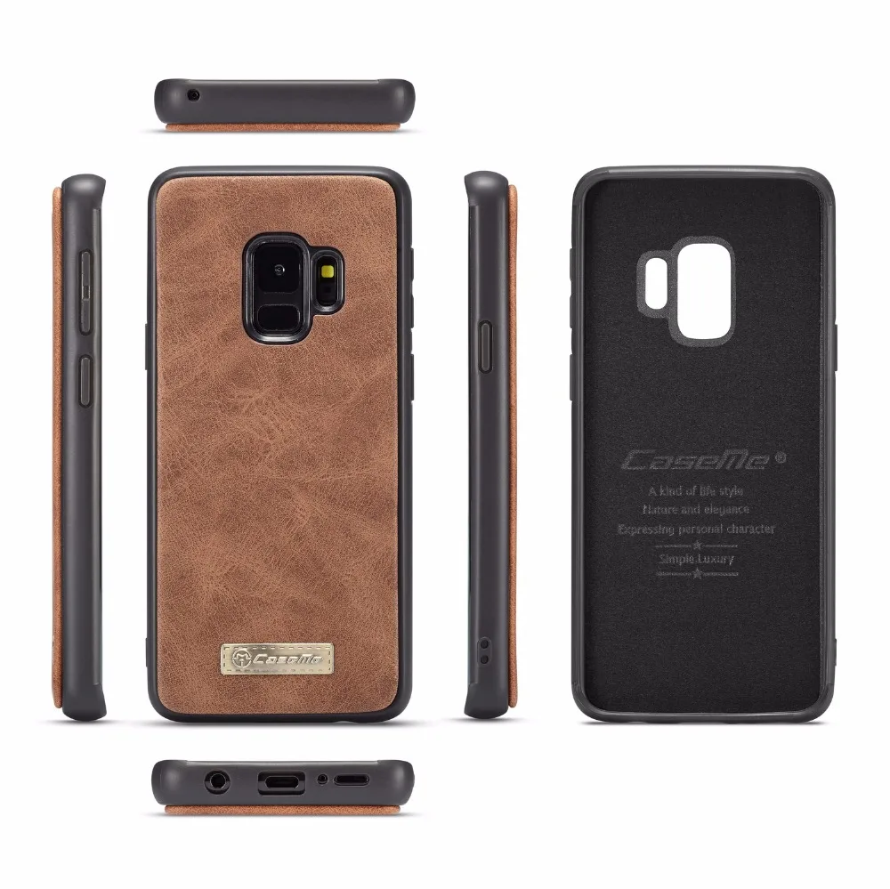 Для Galaxy S9 чехол samsung Galaxy S9 плюс Чехол S9+ Магнитный чехол-книжка бумажник с застежкой-молнией чехол для samsung S9 Plus кожаный чехол класса люкс