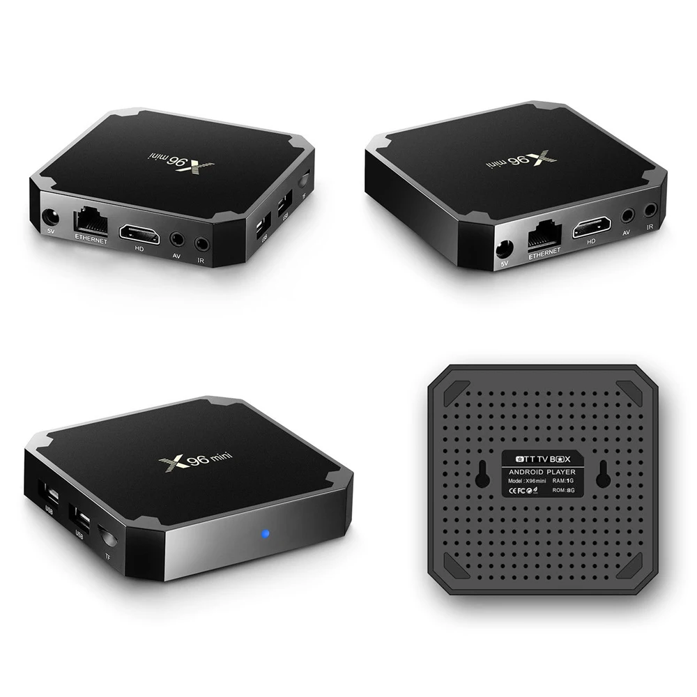  X96 Android 7.1.2 Mini 4K Smart TV Box Internet Media Player 2.4G WiFi 16G EU plug / US plug TV Set