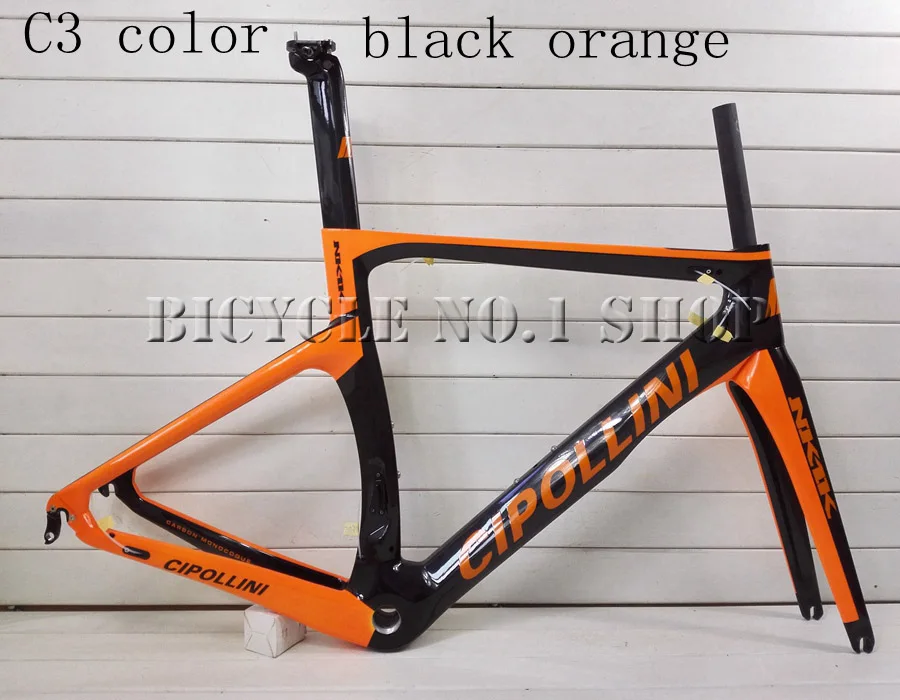 Discount T1000 cipollini NK1K taiwan made Full carbon road  bike bicycle frame fork seatpost QR brake&Disc Brake XDB/DPD available 6