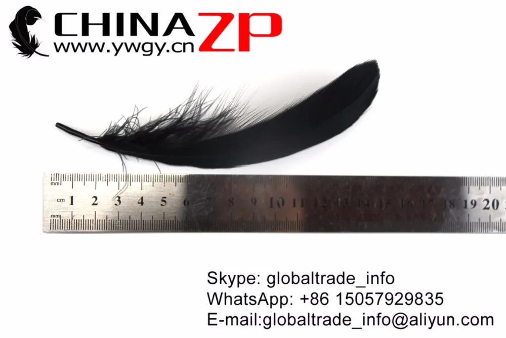 Black Soft Goose Nageoires Feathers (9)