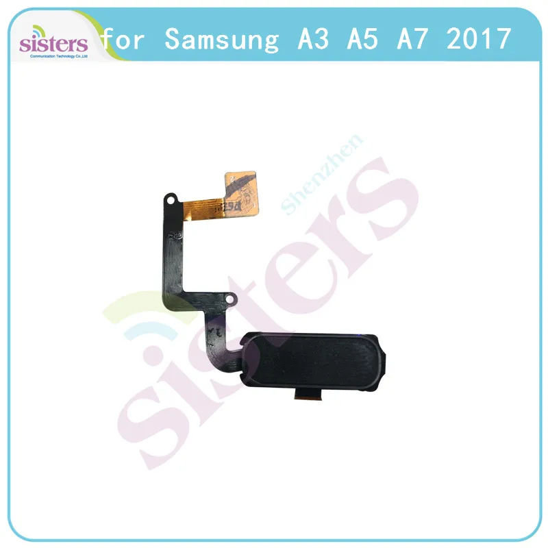 Отпечаток пальца гибкий кабель для samsung Galaxy A3 A5 A7 кнопка домой гибкий кабель для A3 A320/A5 A520/A7() сенсорный ID сенсор OEM