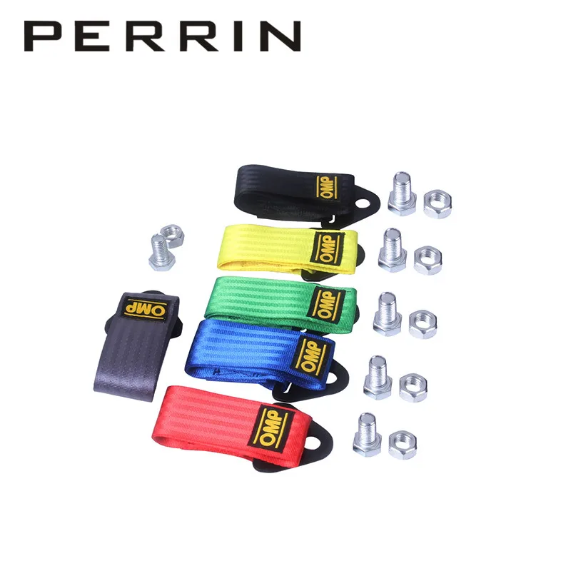 

OMP Towing Rope High Strength Nylon OMP JDM trailer Tow Ropes Racing Car Universal Tow Eye Strap Tow Strap Bumper Trailer