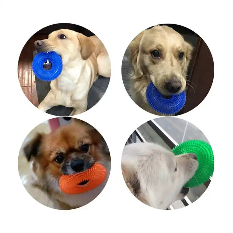 Doggy Toy Rubber Bell Squeaky Sound Toys For Dog Funny Games