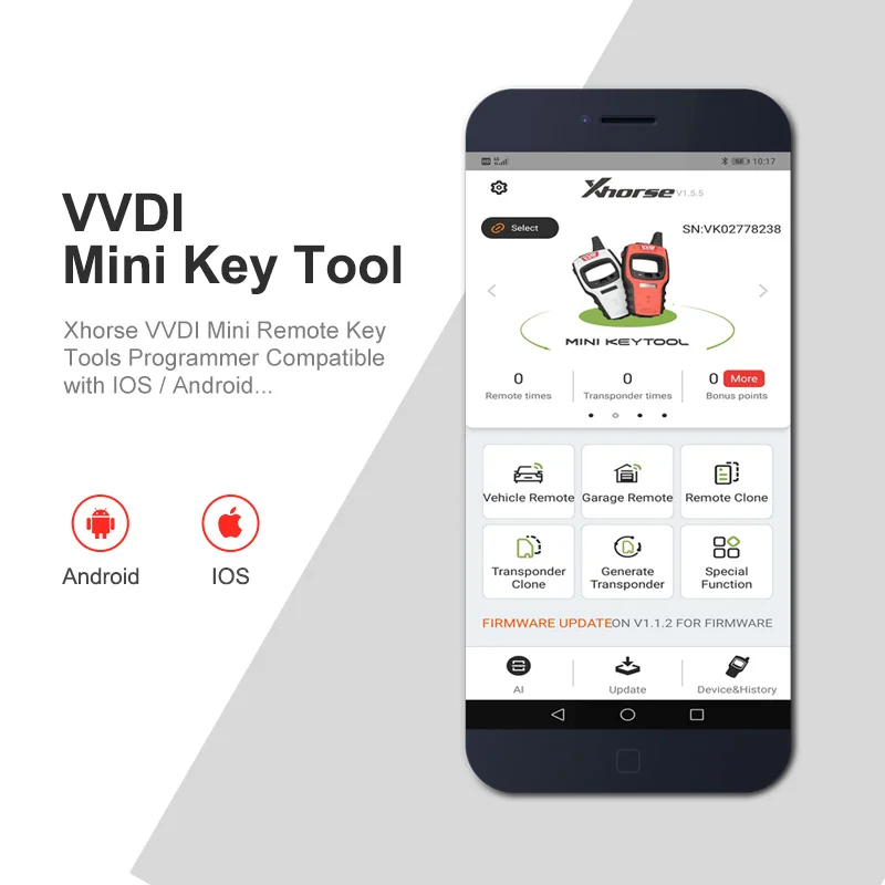 ZOLIZDA новейший дистанционный ключ программист Поддержка IOS Android VVDI мини ключ инструмент транспондер чип для ЕС автомобиля Версия ЕС