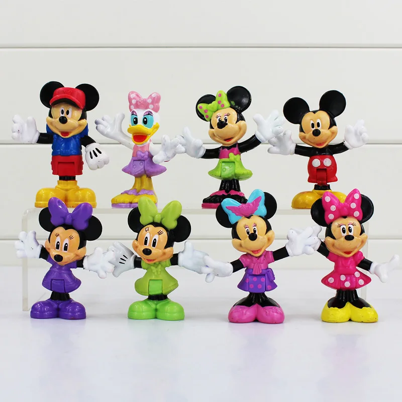 

8pcs/set Movie Character Cute Mouse PVC Action Figure Gift for Chaildren Collectable Toy