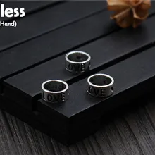 Uglyless Подлинная S 925 браслет из чистого серебра фурнитура для бусин ювелирные изделия DIY резные бусины Любовь слова ювелирных изделий