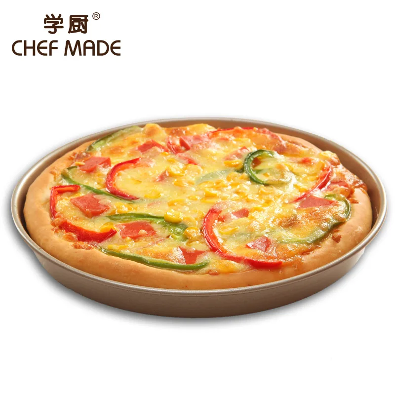 2019 New Arrival Easy To Clean Non Stick 9 inch Deep PIzza Pan Glod How Big Is A 9 Inch Pizza