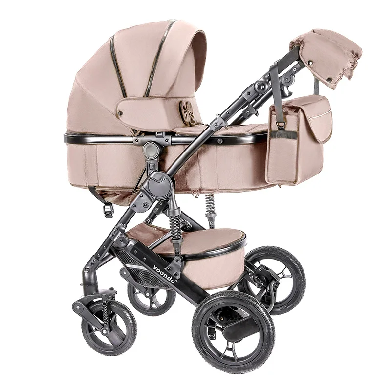

Voondo Baby stroller high landscape two-way shock can sit reclining folding portable baby carriage four seasons