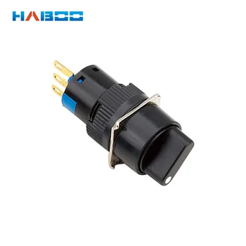 

HABOO 16mm 2 Position 1NO1NC/2NO2NC Maintained Plastic Selector Switch