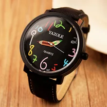 Yazole 2016 Femmes Montre De Mode Coloré Crayon Motif Casual Quartz Montre Célèbre Marque Femelle Horloge Montre-Bracelet Relojes Mujer