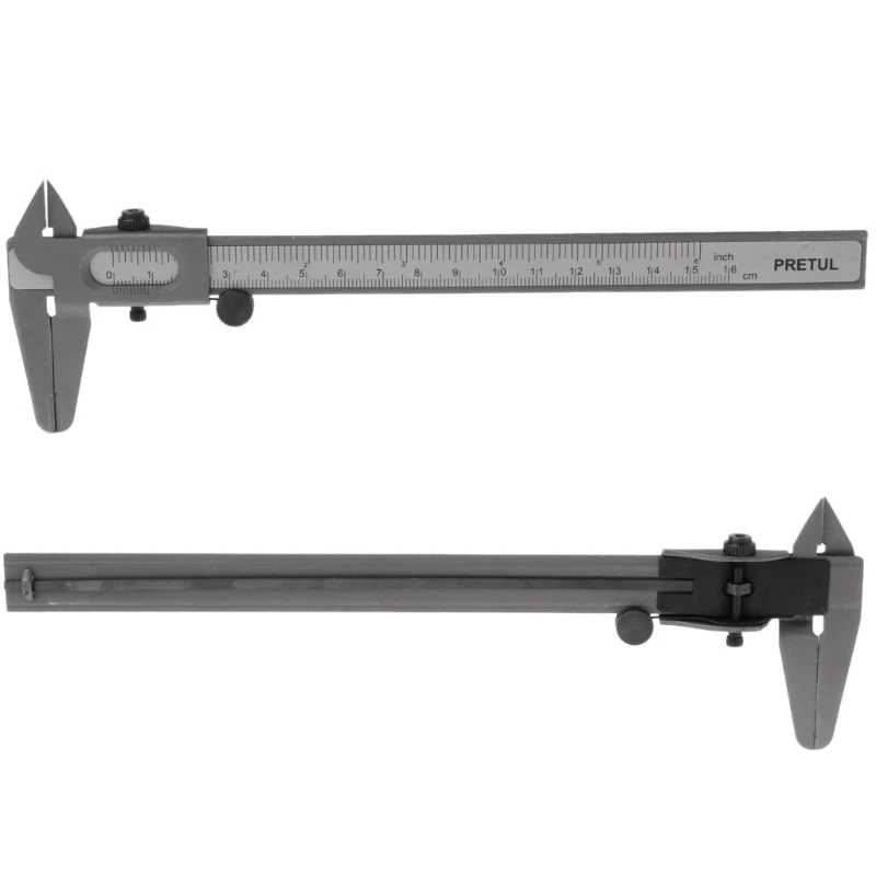 

Vernier Caliper 6" 0-160mm Stainless Steel Metal Measuring Tool Gauge Micrometer WF4458037