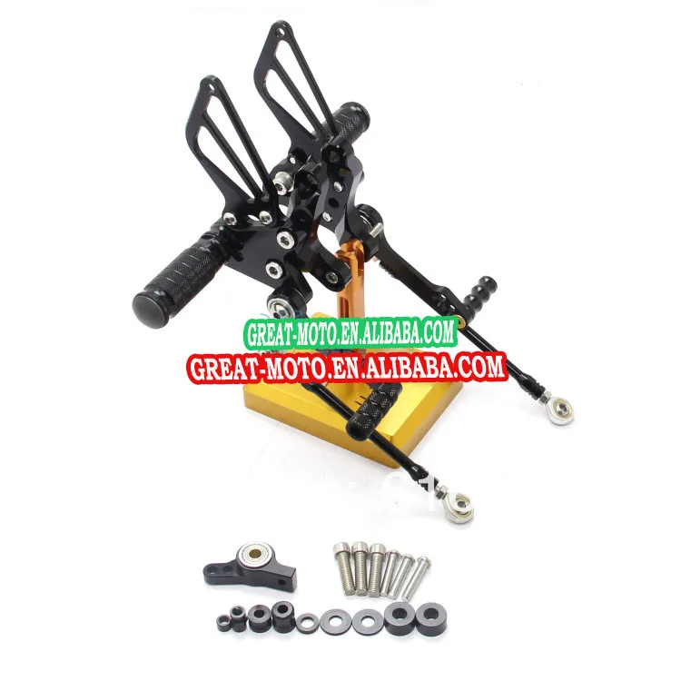 CNC ALUMINUM Adjustable motorcycle Rear Sets racing parts rearsets