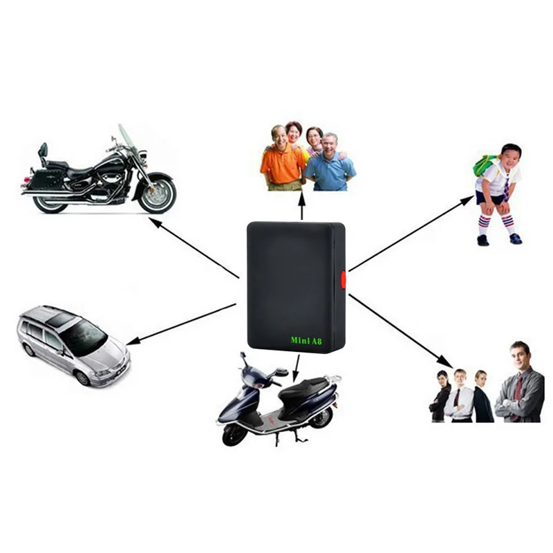 Мини A8 gps трекер локатор сигнализация в режиме реального времени для пожилых мужчин Дети Pet автомобиль GSM GPRS LBS отслеживание поддержка SIM карты SOS Кнопка Google карта