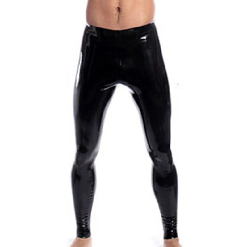 Высокоэластичные мужские черные леггинсы из искусственной кожи, латексные леггинсы-карандаш, мужские Модные Плотные боксеры, нижнее белье, XS-XXL