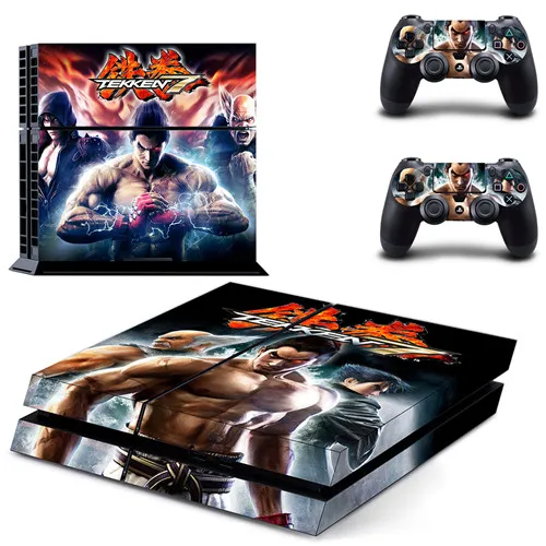 Игра Tekken 7 PS4 Кожа Наклейка виниловая для sony Playstation 4 консоль и 2 контроллера PS4 Кожа Наклейка - Цвет: GYTM0941