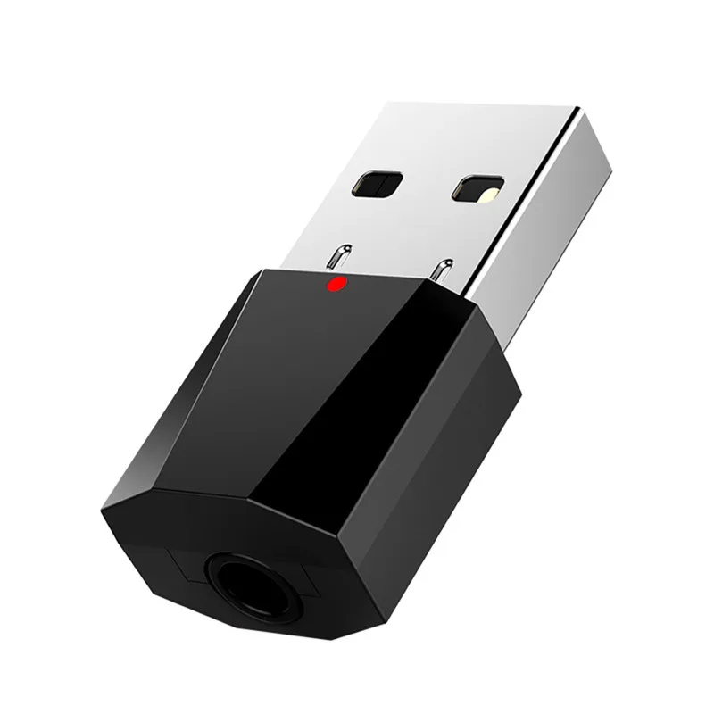 Черный Портативный Bluetooth V4.2 приемник 3,5 мм беспроводной адаптер приемник адаптер домашняя Автомобильная стерео музыка Aux Bluetooth адаптер - Цвет: Черный