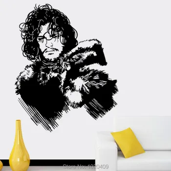 

Jon Snow Game of Thrones Person wall sticker Home Furnishing decorative stickers PVC wallpaper children room KW3097
