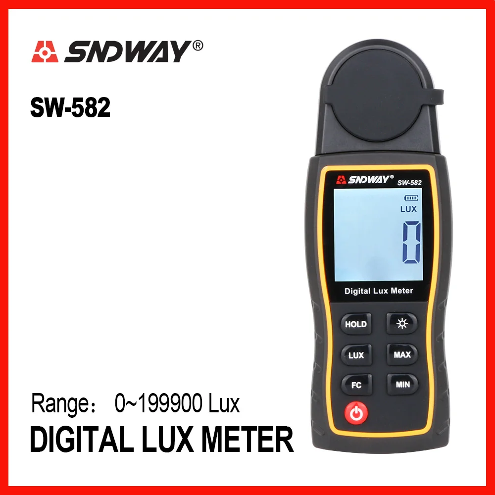 

SNDWAY Glossmeters Digital Luxmeter Lux Meter Light Meter Photography Luminometer Photometer Spectrometer SW-582 Luminometer