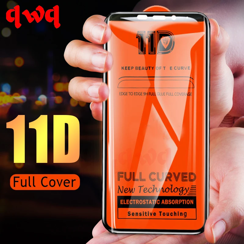11D полное покрытие закаленное стекло для Huawei P Smart 2019 2018 Защита экрана Mate 20 10 Lite Pro P30