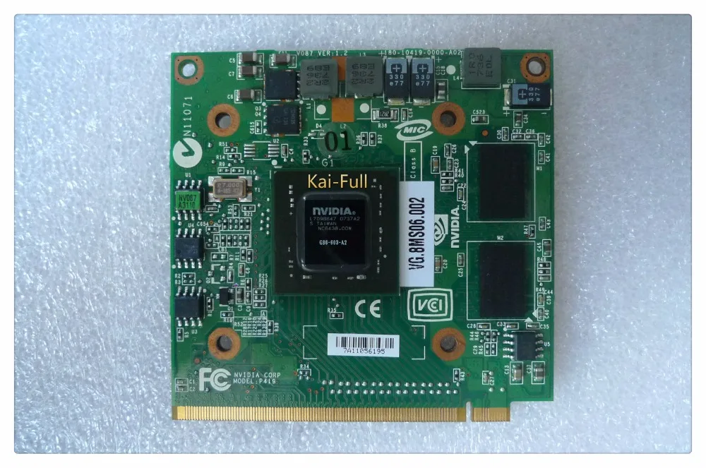 

For nVidia Fo GeForce 8400M G MXM IDDR2 128MB Graphics Video Card for Acer Aspire 5920G 5520 5520G 4520 7520G 7520 7720 G