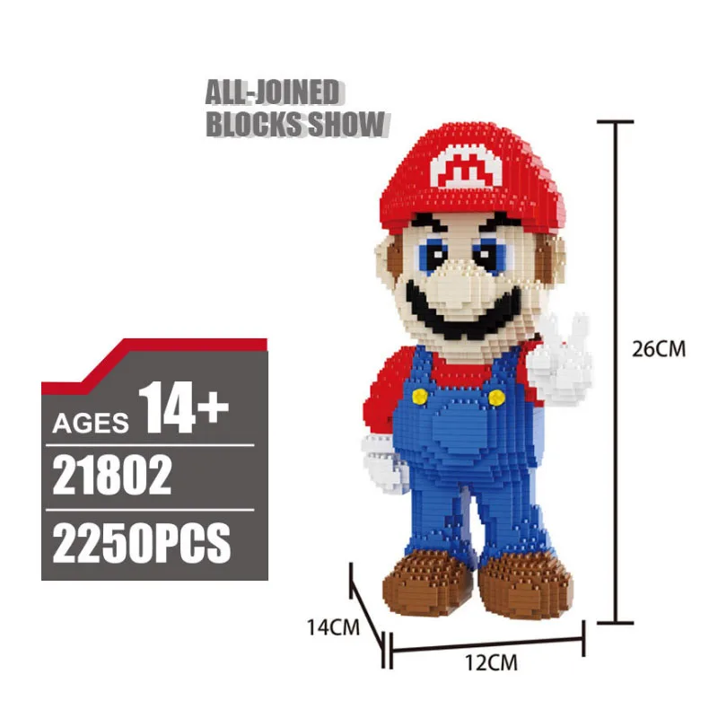 Mini Blocks Cartoon Building Toy Super Mario Victory Red Fire 3d Model DIY Diamond Nano Blocks educational toys Mini Blocks Cartoon Building Toy Super Mario Victory Red Fire 3d Model DIY Diamond Nano Blocks educational toys