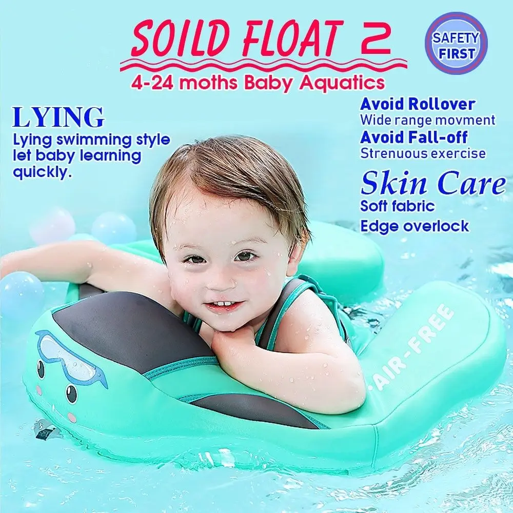 

Aajustable Solid Baby Swimming Ring Float 3D Special Soft Cloth Swim Trainer Safety Aid Pool Floating Water Baby Toy Healthy