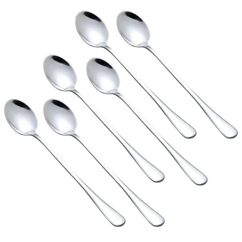 

6pcs Stainless Steel Coffee Spoon Tea Cup Spoon Tableware Kitchen Supplies