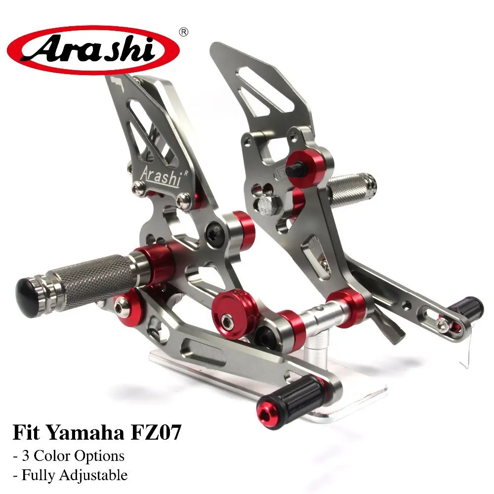 

Arashi CNC Adjustable Footrest Foot Pegs For YAMAHA MT 07 FZ 07 2014 2015 2016 Rider Rear Sets Rearset Footrest Foot Rest
