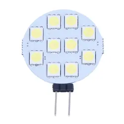 5 x G4 чистый белый 10 5050 SMD светодио дный морской лодка пятно света лампы DC 12 В