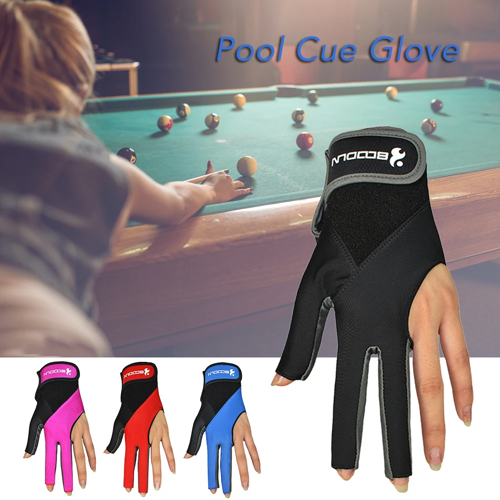 

New 1 PCS Pool Cue Gloves Billiard Three Cut Gloves Left Hands Gloves Billiard Accessories for Unisex Women and Men