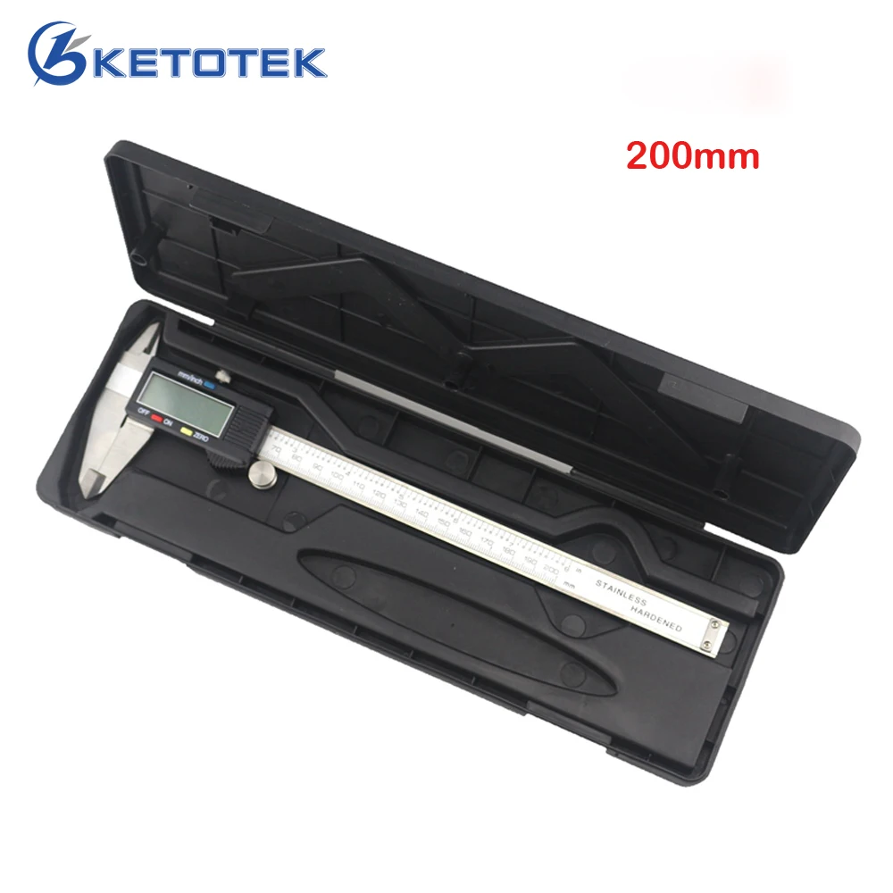 

Digital Caliper 200mm 8 inch Electronic Stainless Steel Vernier Caliper 0.01mm Ruller Measuring Gauge Micrometer Diagnostic-tool