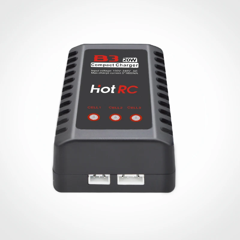 HOTRC B3 зарядное устройство высокой мощности 2 3S 20 Вт для 2S 7 4 В 11 1 lipo батареи Мини FPV