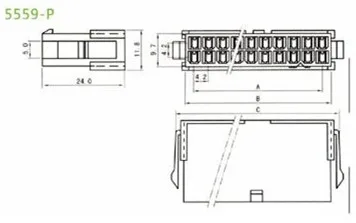 100 шт./лот медный обжимной терминал 5558-PT для разъема 5559-P, металлические шпильки для 4,2 мм 5559 гнездовой разъем