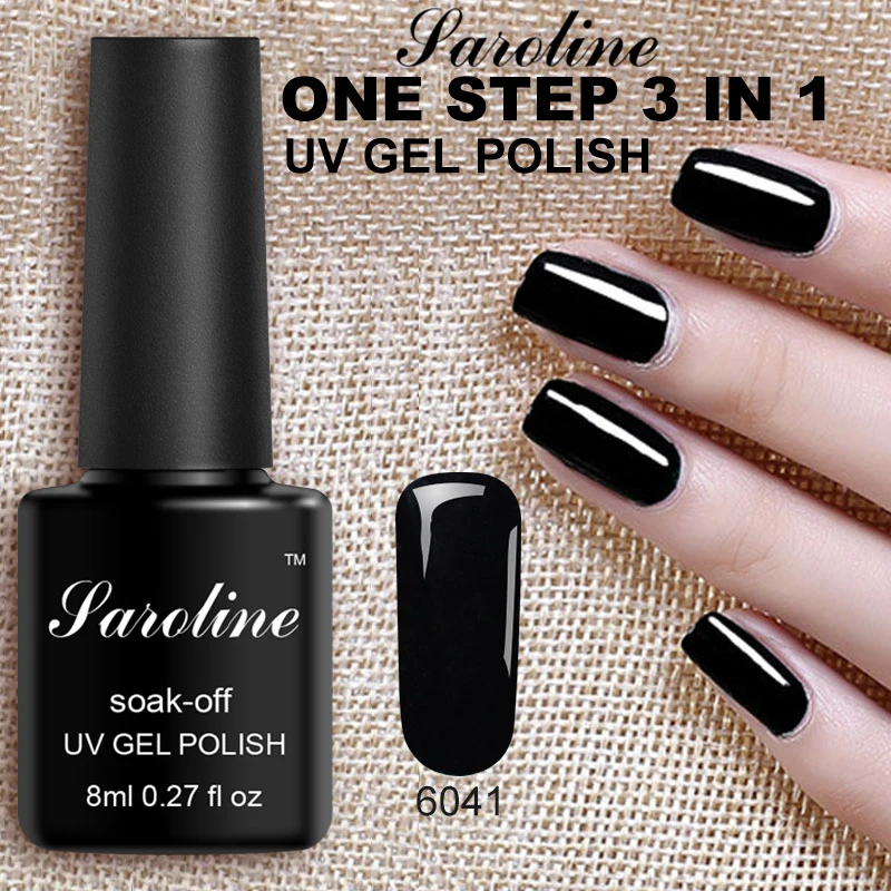 Saroline гибридные Лаки 1 шаг 3 в Гель лак для ногтей 8 мл отмачиваемый долговечный