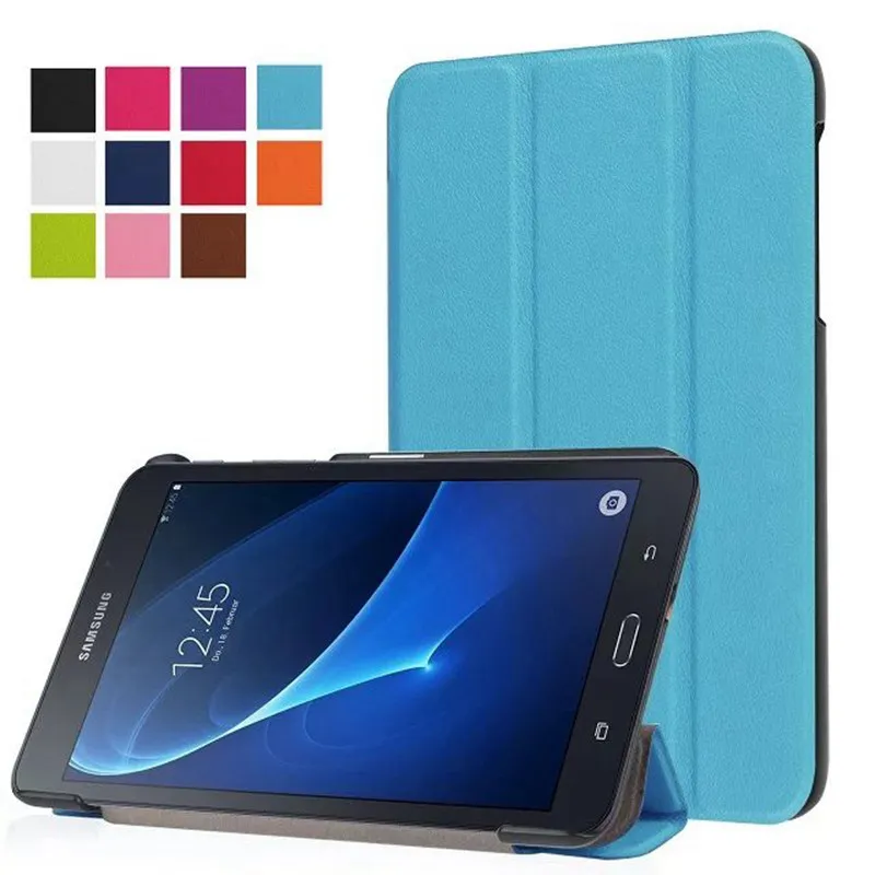 

For Samsung Galaxy Tab A 2016 7.0 T280 T285 Case Colorful PU Leather Cover For Samsung Tab A6 7.0 Cover + Film Stylus Pen
