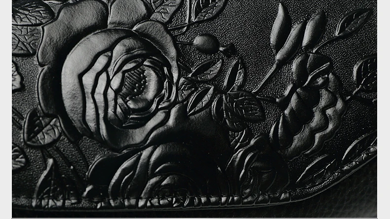 High Quality Floral Wallet Women Long Design Lady Hasp Clutch Wallet Genuine Leather Female Card Holder Wallets Coin Purse (6)