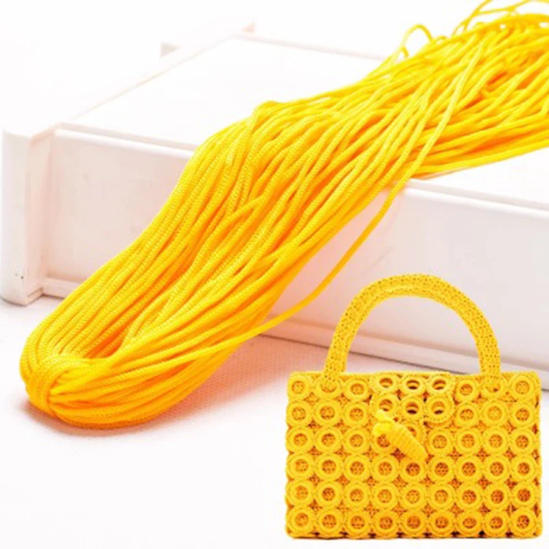 

Practical Handcraft Weaving Thread Line Colourful DIY Knitting Thread For Bags Hat Shoes Garment Handmade Decoration Cords