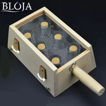 

6Holes solid wood moxa box appliance wood moxa burner a massage Top Quality