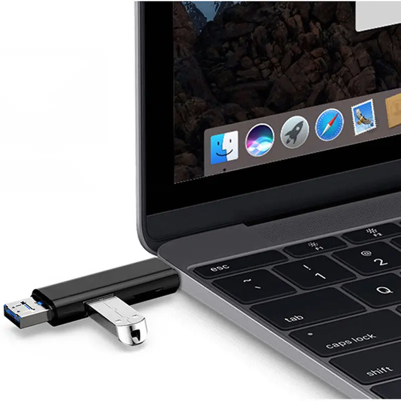 Высокая скорость 3 в 1 type-C кард-ридер Micro usb type-C флэш-накопитель адаптер разъем Mini TF кард-ридер для ПК компьютер