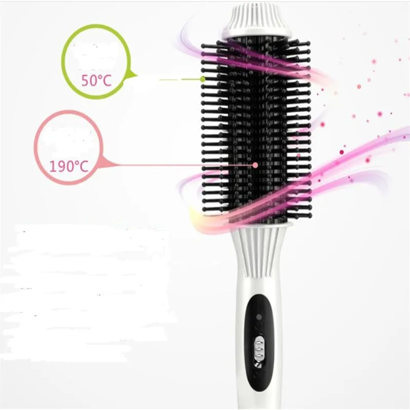 Alisador de Cabelo Elétrica Ionic Plana Escova Rápido Aquecimento Alisador Pente Varinha Cerâmica Ferro Penteado Seda Suave Ferramenta 17 rápido aquecimento alisador pente varinha cerâmica ferro