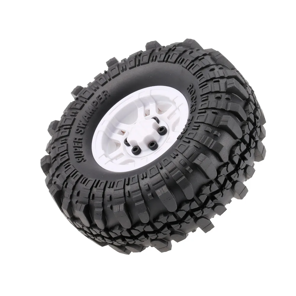 4pcs AX-4020F 1.9 inch 110mm Rock Crawler Tire Wheel with Solid Beadlock Wheel Rim for 110 Traxxas AXIAL RC4WD TF2 RC Car (5)