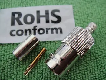 

BNC Female crimp RG58 RG142 RG400 LMR195 RG223 Cable Coax Radio connector 75D