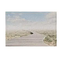 Природа декорации деревянная дорожка водит в глубину Gobi пустыня коврик для ванной нескользящий дверной коврик пол прихожей передняя дверь коврик