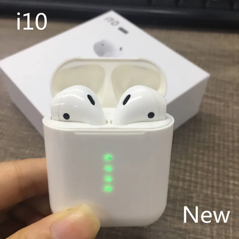 

New i10 tws Bluetooth Earphone Wireless earphones Touch control Earbuds 3D Surround Sound & Charging case for all smartphone