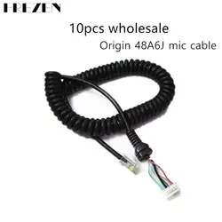 10 шт. Замена микрофона кабель провод для мобильных радиостанций YAESU MH-48A6J футо-7800 м-8800 М- 8900 FT-2800M FT-8900R оптовая продажа